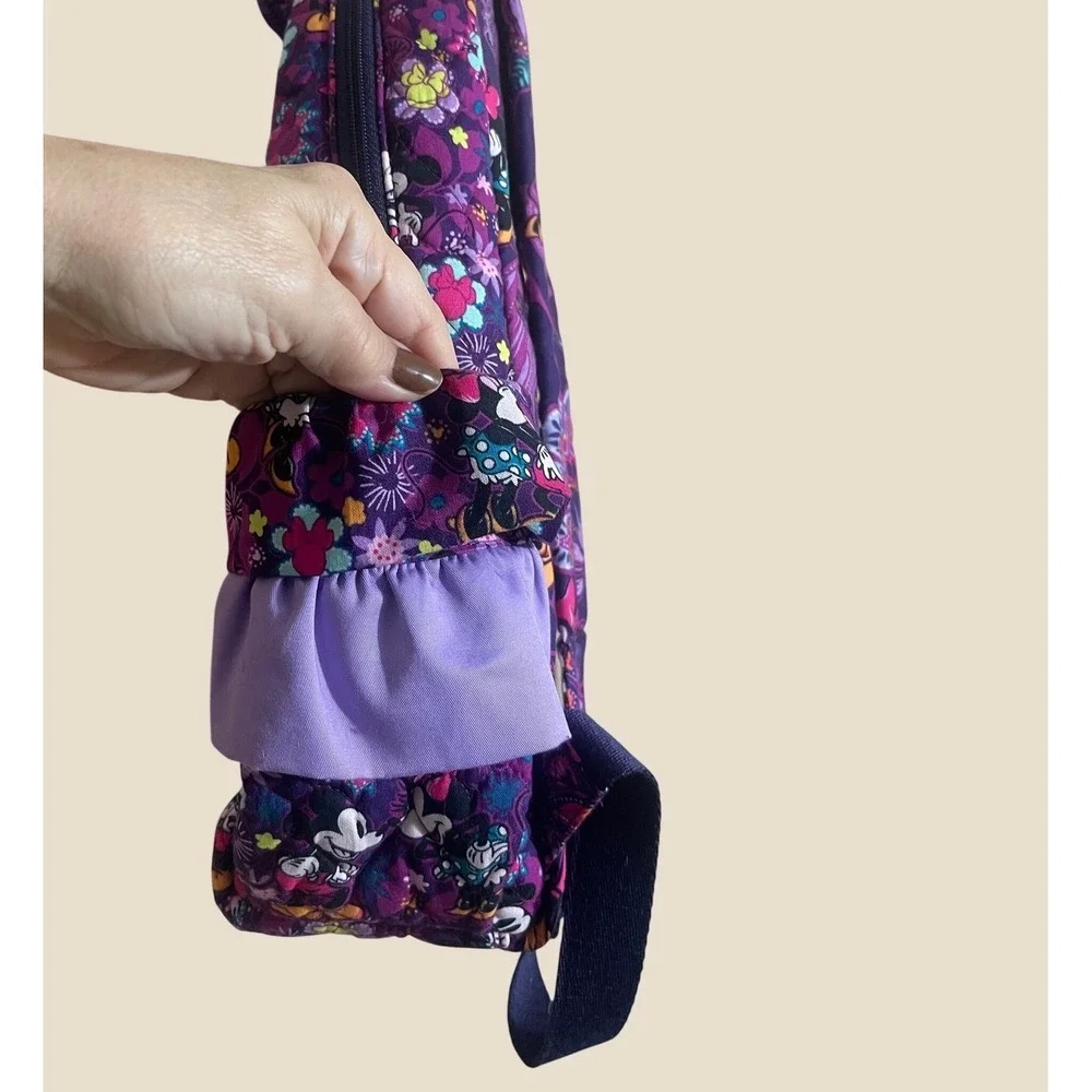 Vera Bradley Disney Mickey & Minnie's Sweet Floral Large Backpack NWT Purple
